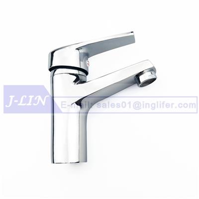 ING-9111 Basin Faucet Washbasin Taps -Deck Mounted Type Home Kitchen Bathroom Sink Manual Water Flows Tap with Drainer Hose Modern Design